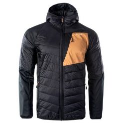 Męska Kurtka Ocieplana Evert. Czarne kurtki męskie ELBRUS, l, bez wzorów, z puchu, sportowe, bez kaptura. Za 314.99 zł.