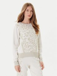 Liu Jo Sweter TF5172 MS49I Écru Regular Fit. Swetry nierozpinane damskie Liu Jo, l, bez wzorów, z wiskozy, bez kołnierzyka, bez ramiączek. Za 589.99 zł.