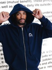MANTO bluza z kapturem FIGHT COMPANY granatowa. Niebieskie bluzy damskie Manto, l, bez wzorów, z bawełny, bez ramiączek, z kapturem. Za 289.00 zł.
