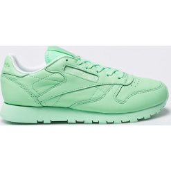 Reebok Classic - Buty. Zielone obuwie sportowe damskie Reebok Classic, bez wzorów, z gumy, bez zapięcia, Adidas Advantage, climacool (adidas). W wyprzedaży za 139.90 zł.