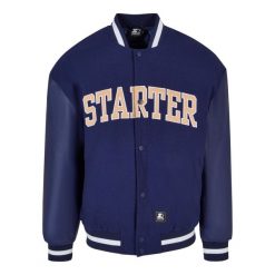 Kurtka Starter Team. Niebieskie kurtki sportowe męskie Starter, m, bez wzorów, z materiału, bez kaptura. Za 566.80 zł.