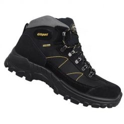 Buty trekkingowe męskie Grisport 13362SV86G. Czarne buty zimowe męskie Grisport, bez wzorów, z materiału, bez obcasa, bez zapięcia. Za 305.00 zł.