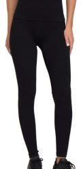 Legginsy sportowe treningowe damskie Cardio Bunny. Czarne legginsy damskie Cardio Bunny, l, bez wzorów, z elastanu, z podwyższonym stanem, długie, do biegania. Za 79.99 zł.
