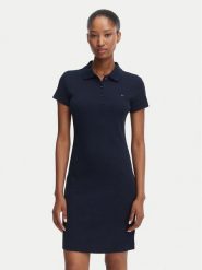 Tommy Jeans Sukienka codzienna Bodycon DW0DW22852 Granatowy Slim Fit. Niebieskie sukienki damskie Tommy Jeans, na co dzień, xs, bez wzorów, z bawełny, bez kołnierzyka, bez ramiączek, bodycon. Za 289.99 zł.