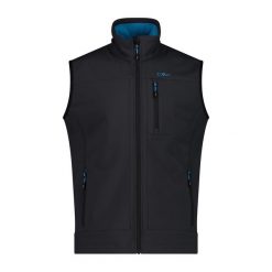 Kurtka softshell bez rękawów CMP. Niebieskie kurtki męskie CMP, xl, bez wzorów, z materiału, z kapturem. Za 296.70 zł.
