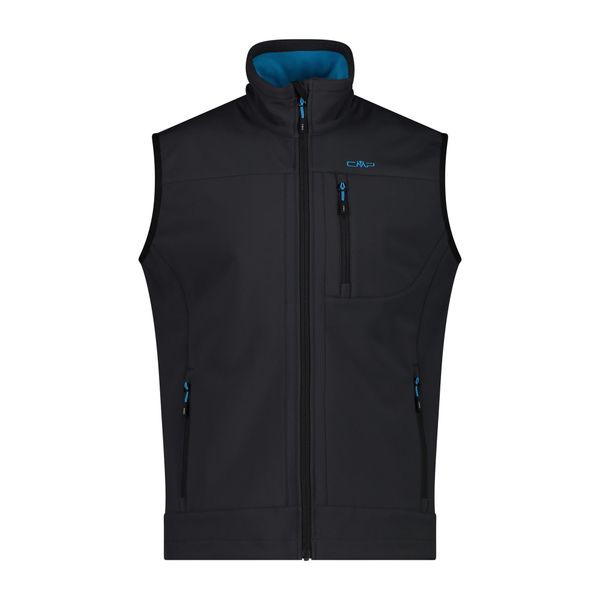 Kurtka softshell bez rękawów CMP. Niebieskie kurtki męskie CMP, xl, bez wzorów, z materiału, z kapturem. Za 270.50 zł.