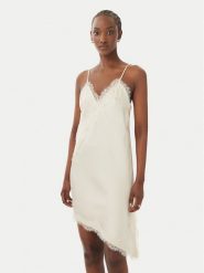 ONLY Sukienka codzienna Bella 15383473 Kremowy Regular Fit. Białe sukienki damskie ONLY, na co dzień, l, bez wzorów, z syntetyku, bez kołnierzyka, bez ramiączek, proste. Za 169.99 zł.