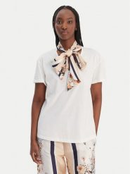 Liu Jo T-Shirt WA6189 J6308 Biały Regular Fit. Białe t-shirty damskie Liu Jo, xl, bez wzorów, z bawełny, bez kołnierzyka, bez ramiączek. Za 389.99 zł.