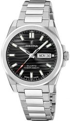 Zegarek męski Festina F20073-5 srebrny. Szare zegarki męskie Festina, bez wzorów, srebrne. Za 1,299.58 zł.