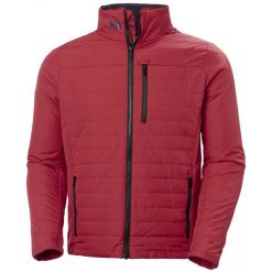 Kurtka Helly Hansen crew insulator 2.0. Czerwone kurtki męskie Helly Hansen, s, bez wzorów, z materiału, eleganckie, bez kaptura. Za 779.00 zł.