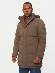 Hechter Paris Płaszcz zimowy 45017 142205 Khaki Regular Fit. Brązowe płaszcze męskie Hechter Paris, na zimę, m, bez wzorów, z syntetyku, bez kołnierzyka, bez kaptura. Za 1,399.00 zł.