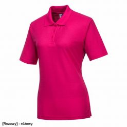 Modern BHP - Koszulka damska polo 35% bawełny różowy 2XL. Czerwone bluzki damskie Modern BHP, xl, bez wzorów, z bawełny, bez kołnierzyka, bez ramiączek. Za 48.20 zł.