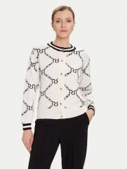 Rinascimento Kardigan CFM0012074003 Biały Regular Fit. Białe kardigany damskie Rinascimento, l, bez wzorów, z syntetyku, bez kołnierzyka. Za 339.99 zł.