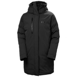 Parka dla kobiet Helly Hansen Adore HT. Czarne parki damskie Helly Hansen, bez wzorów, z puchu, bez kaptura. Za 1,450.75 zł.