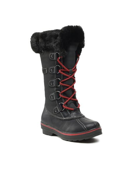 Kimberfeel Śniegowce Mathilde Czarny. Czarne śniegowce damskie Kimberfeel, ze skóry, bez zapięcia. Za 429.99 zł.