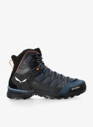 Buty trekkingowe wysokie Salewa Mountain Trainer Lite Mid GTX. Niebieskie trekkingi męskie Salewa, z gore-texu, bez zapięcia. Za 829.20 zł.