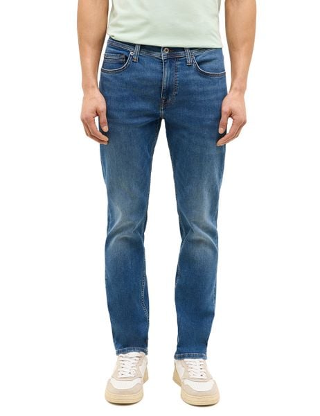 Męskie Spodnie jeansowe Mustang Style Vegas Slim Denim Blue 1016424 5000 583. Niebieskie jeansy męskie Mustang, z denimu. Za 219.99 zł.