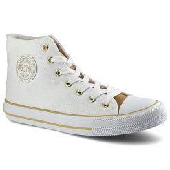 Białe Trampki Big Star Damskie Sznurowane Półbuty. Białe trampki i tenisówki damskie BIG STAR, z aplikacjami, z gumy, za kostkę, bez zapięcia. Za 71.99 zł.