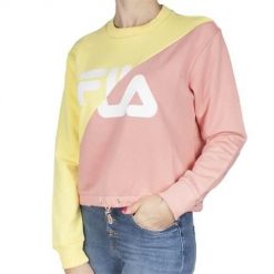 Bluza sportowa damska Fila 687491A473. Żółte bluzy damskie Fila, xs, bez wzorów, sportowe, bez ramiączek, bez kaptura. Za 129.00 zł.