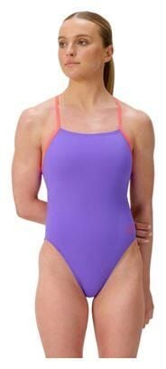 Strój kąpielowy damski Speedo Fl Solid Tie Back Af. Niebieskie stroje kąpielowe damskie Speedo, bez wzorów, z materiału. Za 290.39 zł.