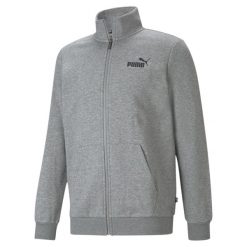 Bluza treningowa męska Puma ESS Track Jacket FL. Szare bluzy męskie Puma, m, bez wzorów, sportowe, bez ramiączek, bez kaptura. Za 229.00 zł.