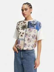 Weekend Max Mara T-Shirt Pampas 2615941062 Kolorowy Relaxed Fit. T-shirty damskie Weekend Max Mara, xs, bez wzorów, z jedwabiu, bez kołnierzyka, bez ramiączek. Za 579.99 zł.