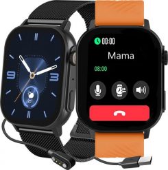 Smartwatch Gravity GT15-2 Czarny. Czarne zegarki smartwatch Gravity, bez wzorów. Za 151.94 zł.
