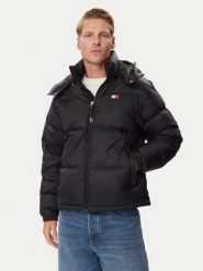 Tommy Jeans Kurtka puchowa DM0DM22036 Czarny Regular Fit. Czarne kurtki męskie Tommy Jeans, l, bez wzorów, z jeansu, bez kaptura. Za 1,199.00 zł.
