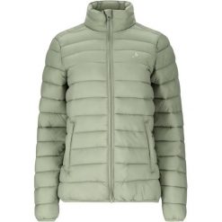 Damska kurtka puchowa Whistler Arubi. Zielone kurtki sportowe damskie Whistler, bez wzorów, z puchu, bez ramiączek, bez kaptura, trekkingowe. Za 299.00 zł.