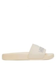 LOVE MOSCHINO Klapki JA28122G0MI13110 Écru. Klapki damskie Love Moschino, bez wzorów, z tworzywa sztucznego, bez obcasa, bez zapięcia. Za 519.99 zł.