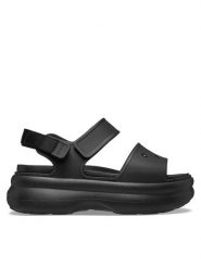 Crocs Sandały Soho Y Strap Sandal 211755 Czarny. Czarne sandały damskie Crocs, bez wzorów, z tworzywa sztucznego, bez obcasa, na płaskiej podeszwie, bez zapięcia. Za 249.99 zł.