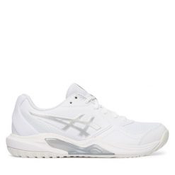 Buty do tenisa Asics. Białe obuwie sportowe damskie Asics, bez wzorów, bez zapięcia, tenisowe. Za 309.99 zł.