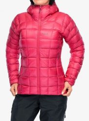 Kurtka puchowa damska Rab Mythic Alpine Jacket. Czerwone kurtki sportowe damskie RAB, xs, bez wzorów, z materiału, bez ramiączek, bez kaptura, trekkingowe. Za 1,297.99 zł.
