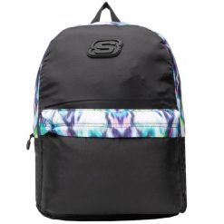Plecak sportowo-turystyczny dla dorosłych San Diego Backpack pojemność 18 L. Czarne plecaki męskie Skechers, bez wzorów, z materiału, sportowe. Za 69.99 zł.