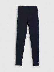4F Legginsy do pływania i sportów wodnych z filtrem UPF50+ damskie - czarne M. Czarne legginsy sportowe damskie 4F, l, bez wzorów, z dzianiny, z podwyższonym stanem, na fitness i siłownię. Za 129.99 zł.