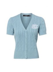 Lauren Ralph Lauren Kardigan Kobiety Bawełna niebieski, XS. Niebieskie kardigany damskie Lauren Ralph Lauren, xs, bez wzorów, z bawełny, bez kołnierzyka. Za 599.95 zł.