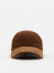 Czapka z wiązaniem - brązowy. Brązowe czapki damskie Reserved, bez wzorów. Za 59.99 zł.
