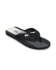Sandały dla Mężczyzn MOLOKAI LAYBACK Czarny. Czarne sandały męskie Quiksilver, bez wzorów, z bawełny, bez zapięcia. Za 119.99 zł.