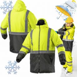 Kurtka męska Högert Technik Kurtka Robocza Ostrzegawcza Ocieplana Zimowa Wodoodporna Leda Żółta 3Xl Hogert Technik Ht5K330-3Xl 5902801304965. Żółte kurtki męskie HOGERT TECHNIK, na zimę, m, bez wzorów, bez kaptura. Za 123.99 zł.