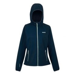 Kurtka Softshellowa Damska. Czerwone kurtki sportowe damskie Regatta, xl, bez wzorów, z elastanu, bez ramiączek, z kapturem, trekkingowe. Za 106.99 zł.
