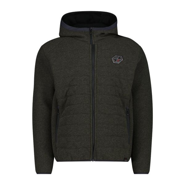 Kurtka pikowana z kapturem CMP Knit Tech. Szare kurtki męskie CMP, na zimę, m, bez wzorów, z gumy, eleganckie, z kapturem. Za 368.00 zł.