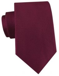 Męski Krawat Alties - Kolor Bordowy z Drobną Fakturą Materiału. Czerwone krawaty i muchy Alties, bez wzorów, z tkaniny, eleganckie. Za 55.00 zł.