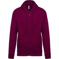 Bluza z kapturem na zamek Kariban Molleton. Czerwone bluzy damskie KARIBAN, l, bez wzorów, z bawełny, bez ramiączek, z kapturem. Za 195.50 zł.