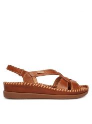 Pikolinos Sandały Cadaques W8K-1839 Brązowy. Brązowe sandały damskie Pikolinos, bez wzorów, ze skóry, bez obcasa, na płaskiej podeszwie, bez zapięcia. Za 559.99 zł.