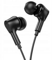 Słuchawki przewodowe douszne Jack 3,5 mm Hoco M102 czarne. Czarne słuchawki douszne Hoco. Za 20.10 zł.