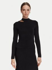 Marciano Guess Sweter G6YR07 Z1060 Czarny Slim Fit. Czarne swetry nierozpinane damskie Marciano Guess, s, z aplikacjami, z wiskozy, bez kołnierzyka, bez ramiączek. Za 589.99 zł.