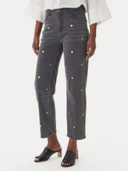 LOLA CASADEMUNT Jeansy MS2614016 Szary Straight Fit. Szare jeansy damskie LOLA CASADEMUNT, bez wzorów, z bawełny. Za 627.99 zł.