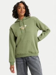 Roxy Bluza Vl Surf Stoked Hoodie Brushed ERJFT05028 Khaki Regular Fit. Brązowe bluzy damskie Roxy, s, bez wzorów, z syntetyku, bez ramiączek, bez kaptura. Za 229.99 zł.