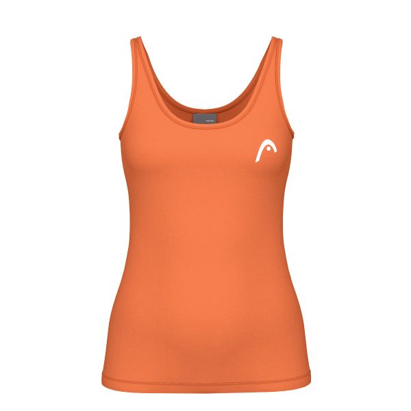 Damski tank top Head Spirit II. Brązowe topy damskie Head, bez wzorów, sportowe, bez kołnierzyka, bez ramiączek. W wyprzedaży za 189.00 zł.