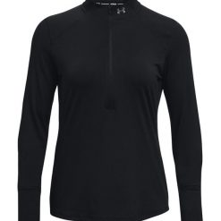 Bluza do biegania damska Under Armour Qualifier Run 2.0 Half Zip. Czarne bluzy damskie Under Armour, s, bez wzorów, sportowe, bez ramiączek, bez kaptura. Za 268.80 zł.